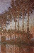 Claude Monet Poplars on the banks of the ept oil painting reproduction